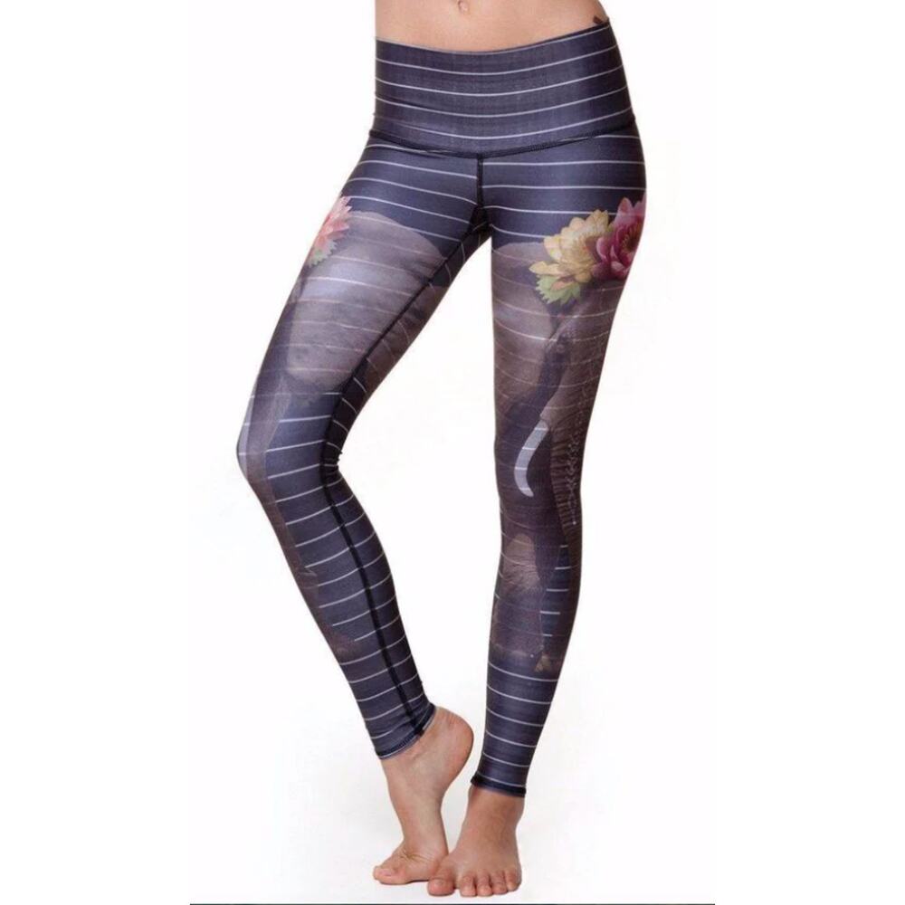TEEKI Love the Elephant Leggings Size L